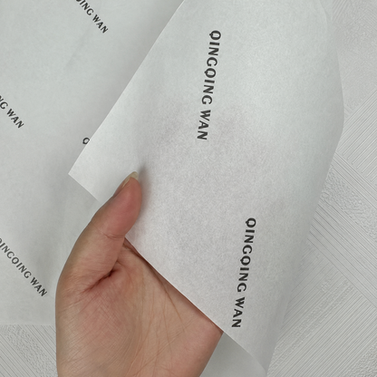 Folded 40g / 28 lb custom printed tissue paper sheets with logo pattern