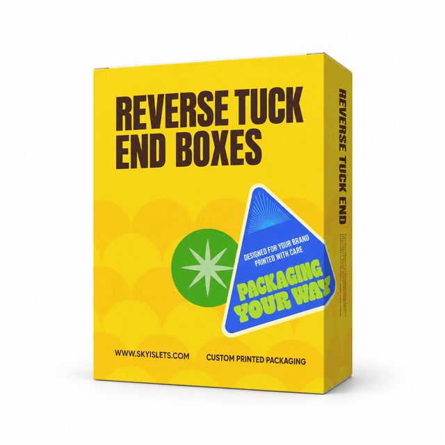 Custom Reverse Tuck End Boxes | Printed Folding Cartons