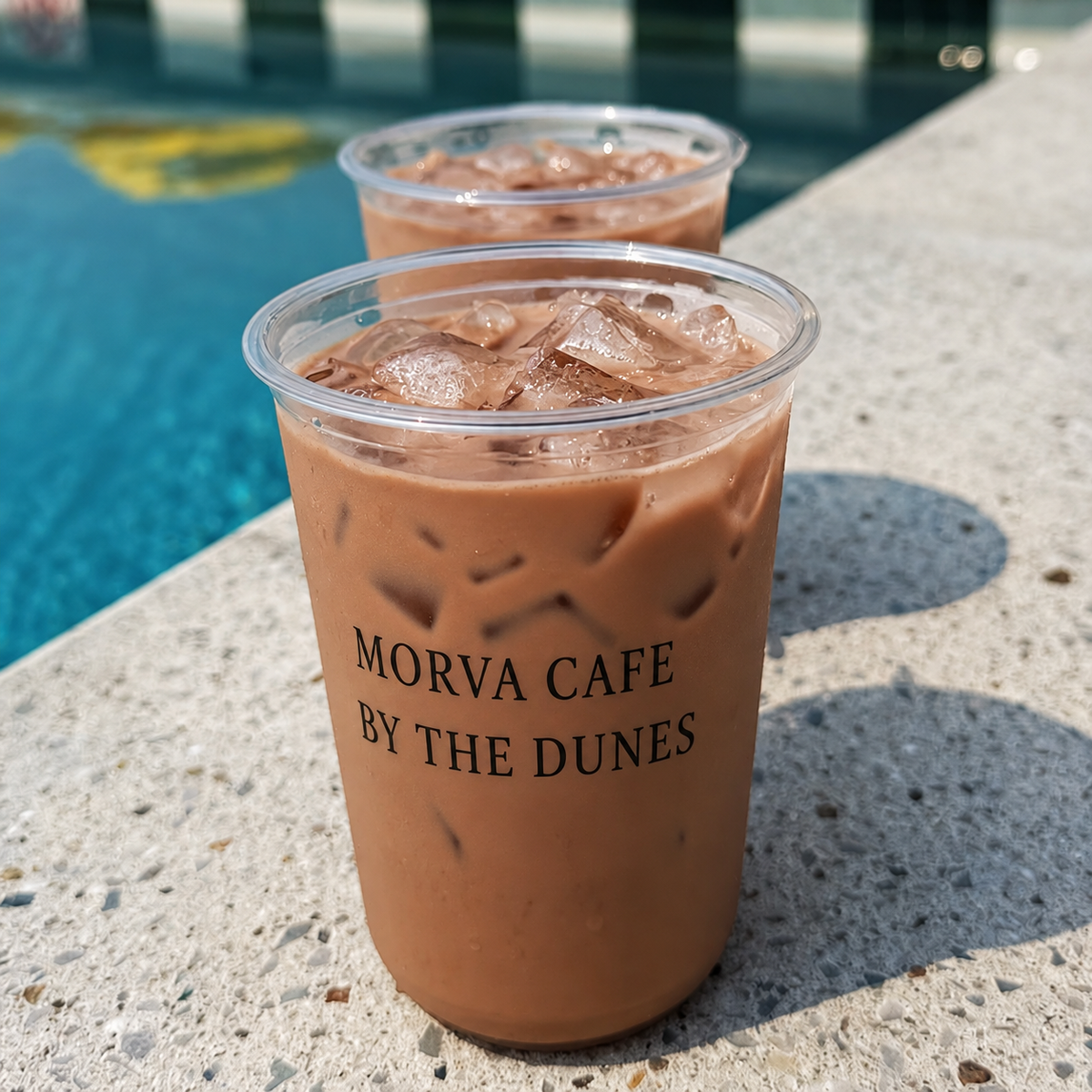 Custom clear U-shaped PET cold cups with logo — 90mm rim, 12oz to 21oz for iced coffee, fruit tea, and boba takeaway service.