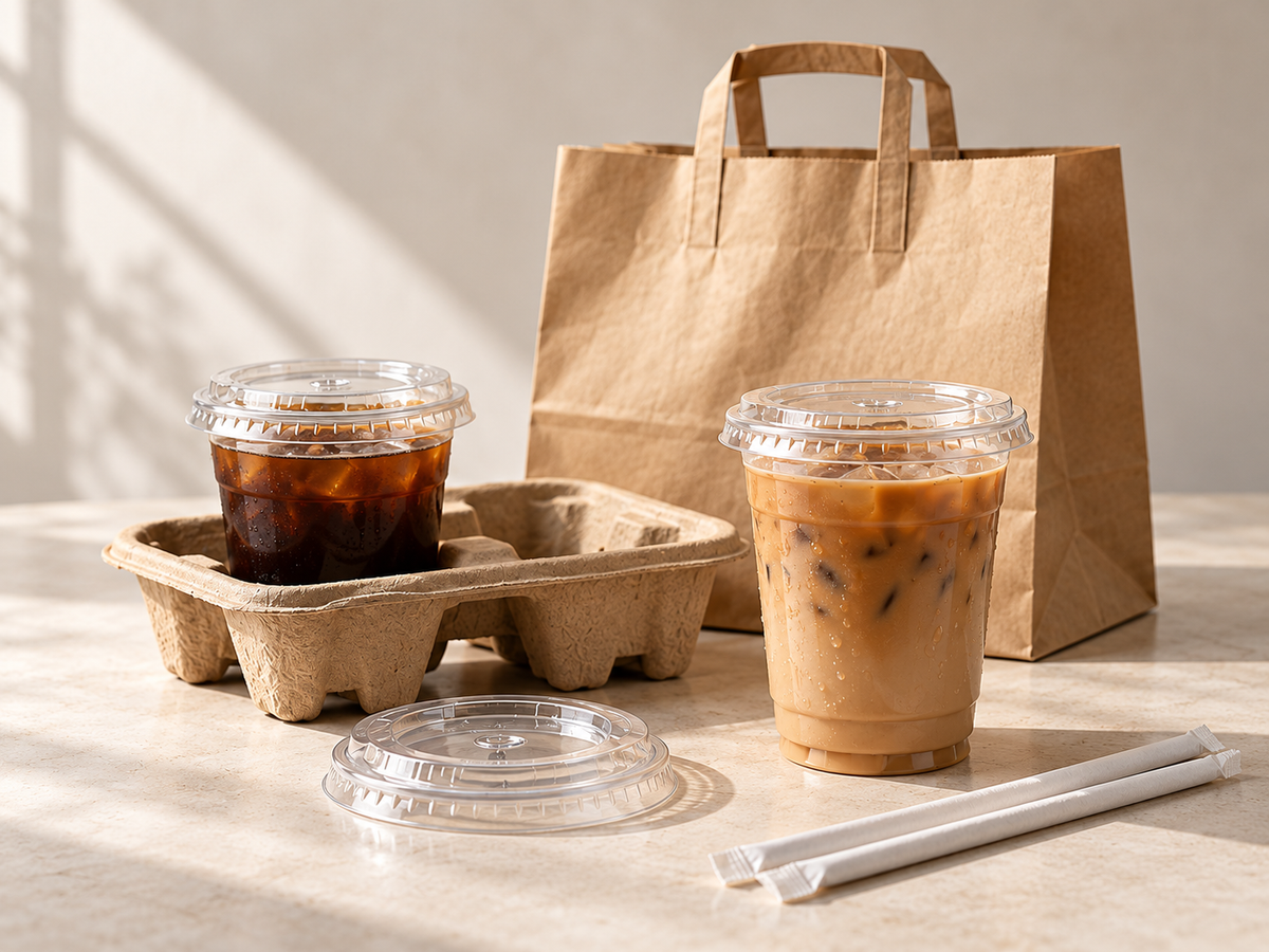 Cold cup accessories for takeaway drinks