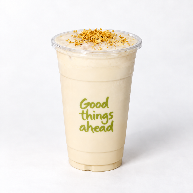 Custom 107mm clear PET cold cup with logo print for 32 oz iced drinks