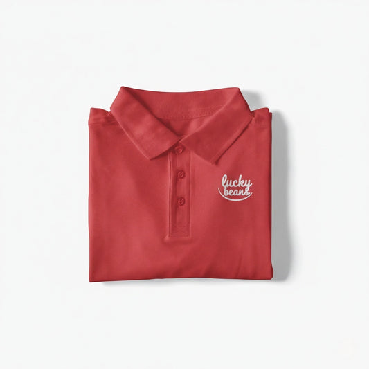 Custom embroidered polo shirt 3D view for business teams and corporate uniforms
