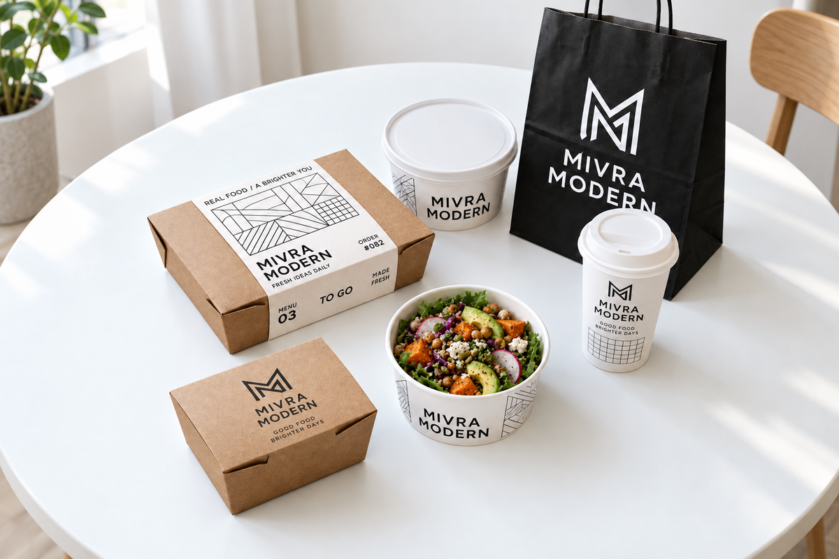 Custom cups, paper bowls, and takeout packaging for food and beverage brands