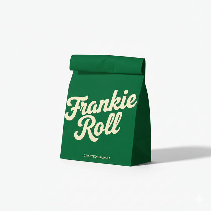 Custom kraft paper bag 3D structure view for food takeaway and packaging
