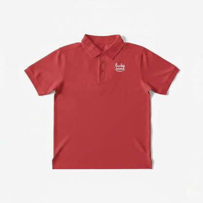 Custom logo polo shirt for corporate uniforms and team apparel

