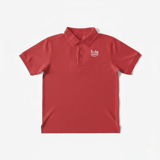 Custom logo polo shirt for corporate uniforms and team apparel
