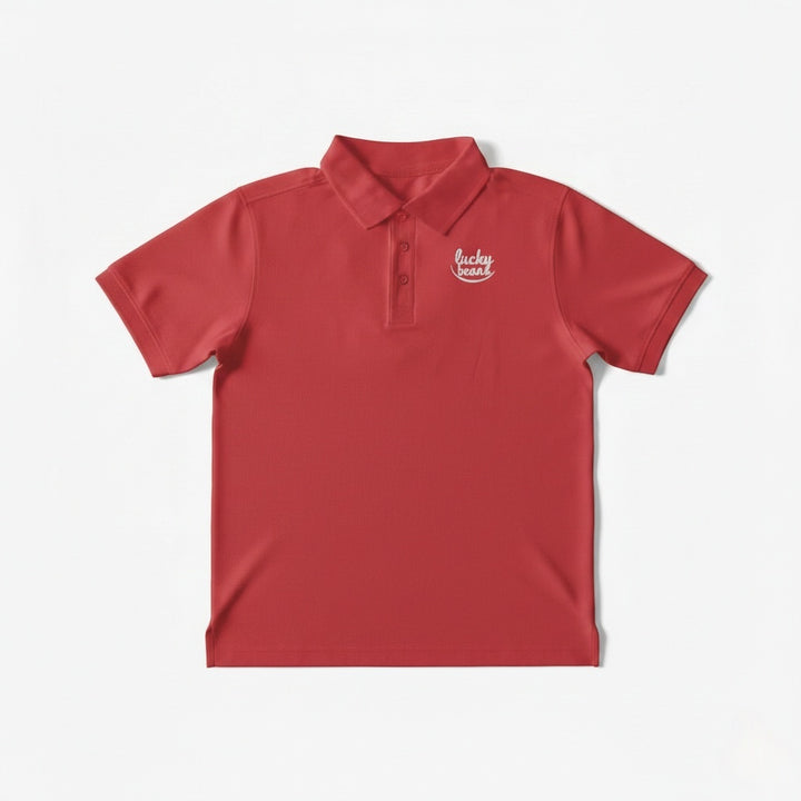 Custom logo polo shirt for corporate uniforms and team apparel
