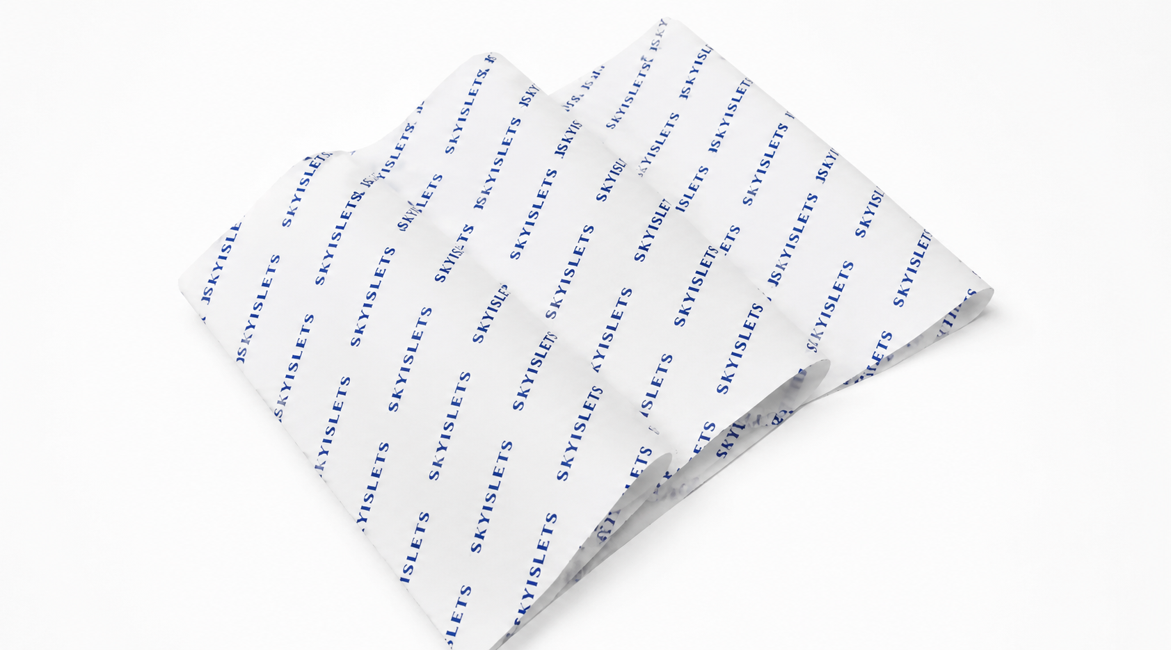 Tissue paper for retail wrapping, gift packaging, and unboxing