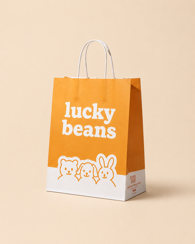 Custom printed paper shopping bag with logo – branded retail bags for small businesses