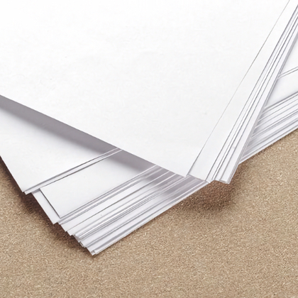 White paper material option reference for custom printed paper bags with logo.