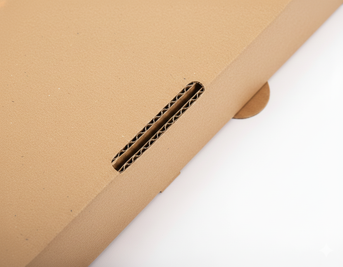 Food-grade corrugated pizza box made from eco-friendly kraft paper, grease and moisture resistant
