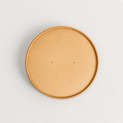 Kraft paper lid reference for custom paper bowls