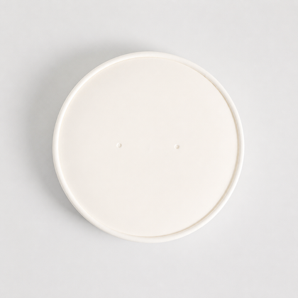 White paper lid reference for custom paper bowls