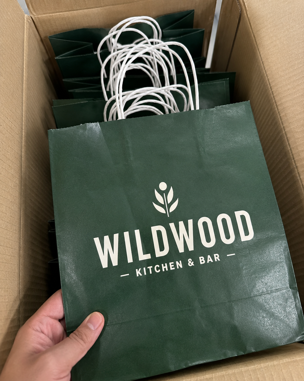 Paper bags and hang tags