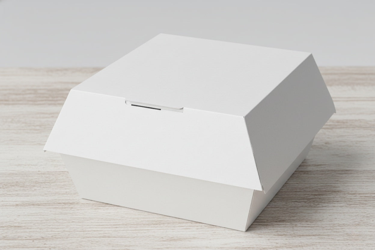 Ventilated burger box design to reduce moisture and keep fast food fresh during delivery